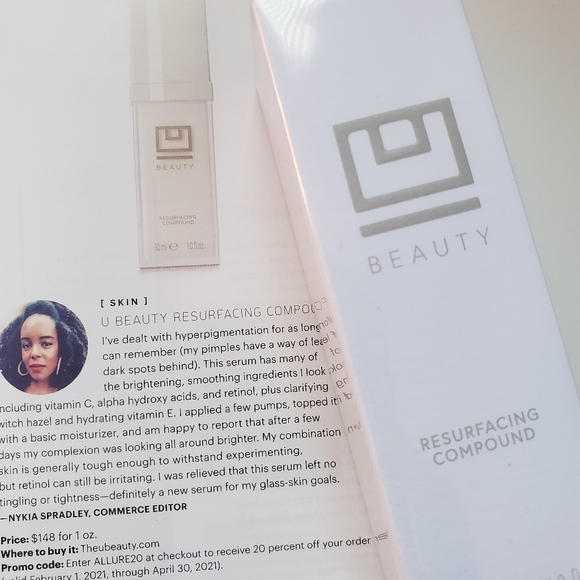 𝅺U beauty  resurfacing compound. 1.0 fl.oz NWOT - Picture 1 of 4